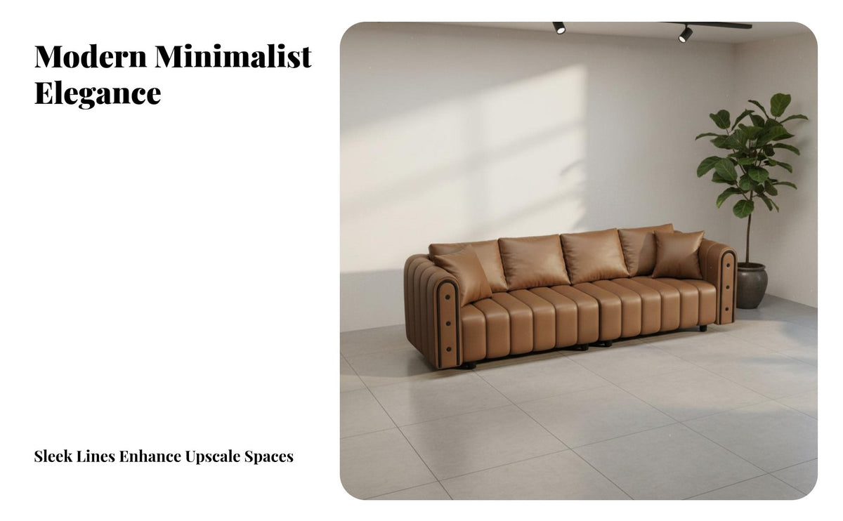 Curved rear Settee Commercial Grade Reception Couch Modern Design Lounge Seating for Interior Designers, Apartment Dwellers, Hotel Lobby, Cafe, Creamice