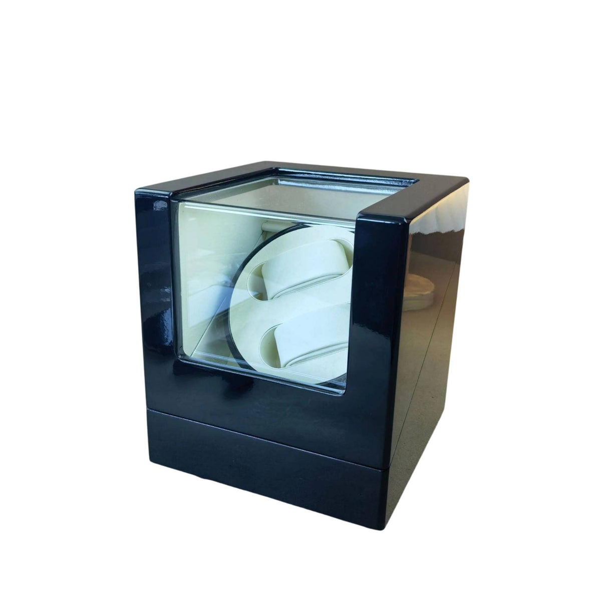 Automatic Watch Winder with Drawer Glossy Dual Watch Winder Safeguarding Quiet for Bedside Table