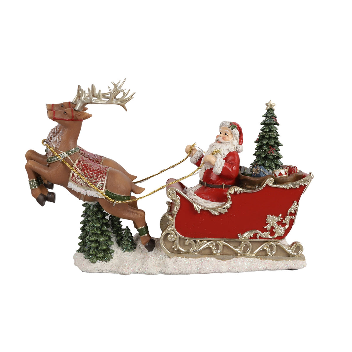 Christmas Music Boxlit-Illuminated Musical Box with Lights Nostalgic Decoration for Collectors