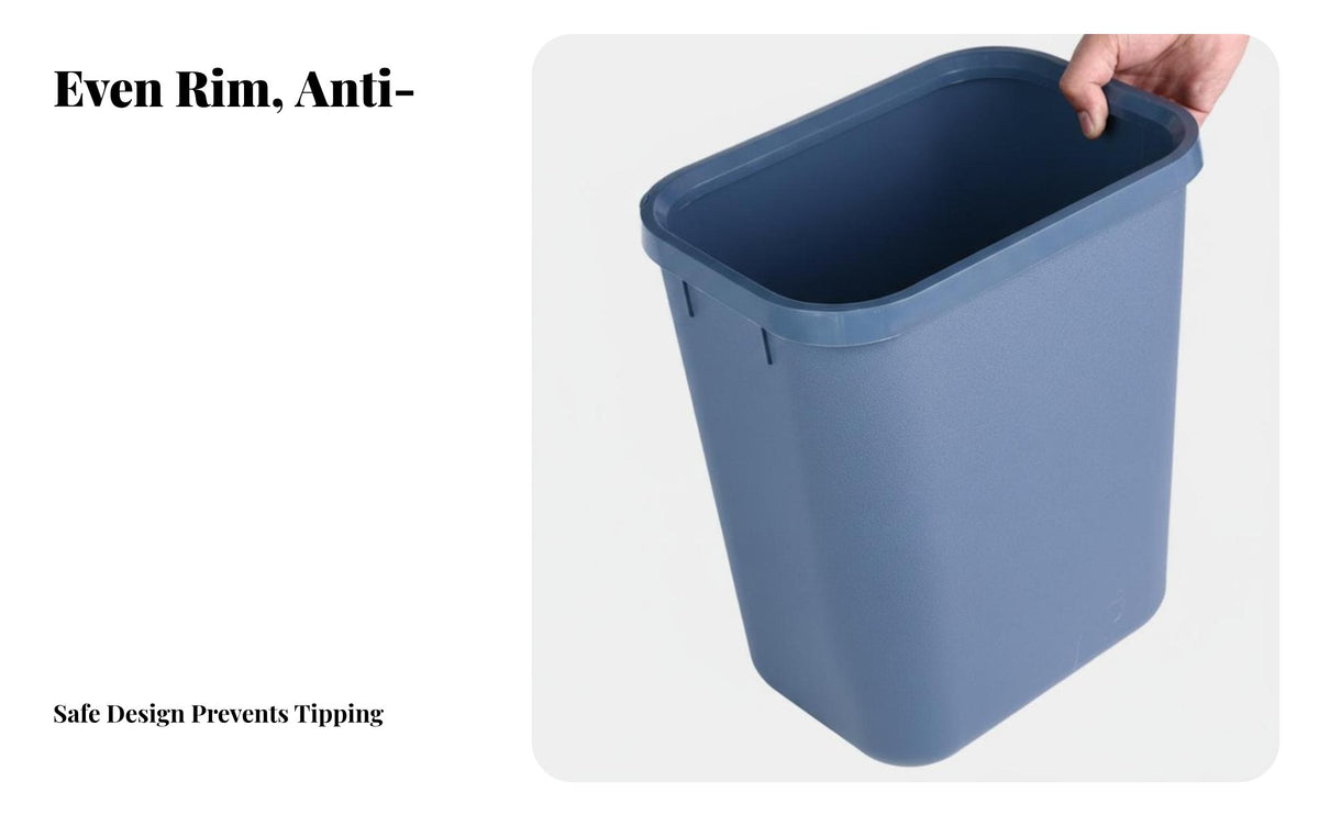 Small Trash Can Thickened Material Square Trash Can Sturdy Rubbish Bin for Hotel Managers, Homeowners, Kitchen, Restaurants, Restroom