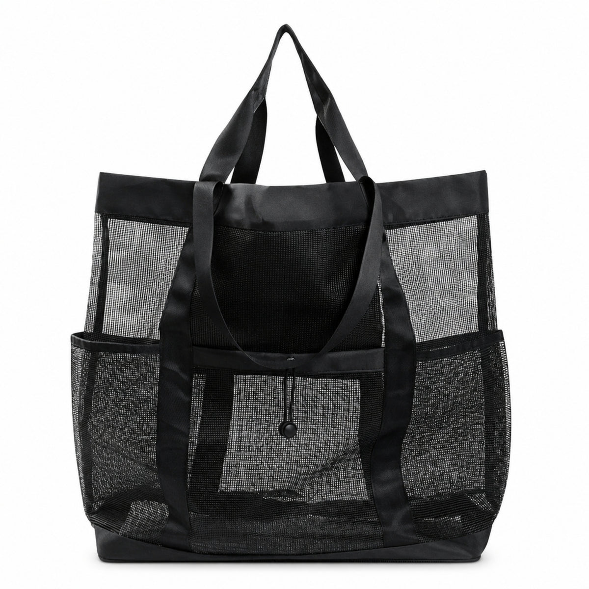 Reinforced Mesh Tote Bag Breathable Mesh Beach Bag Portable Lightweight for Pool