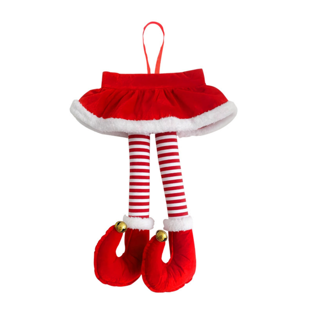 Hanging Car Decoration Festive Car Hanging Ornament Red-and-White Striped Charm for Vehicle Interior