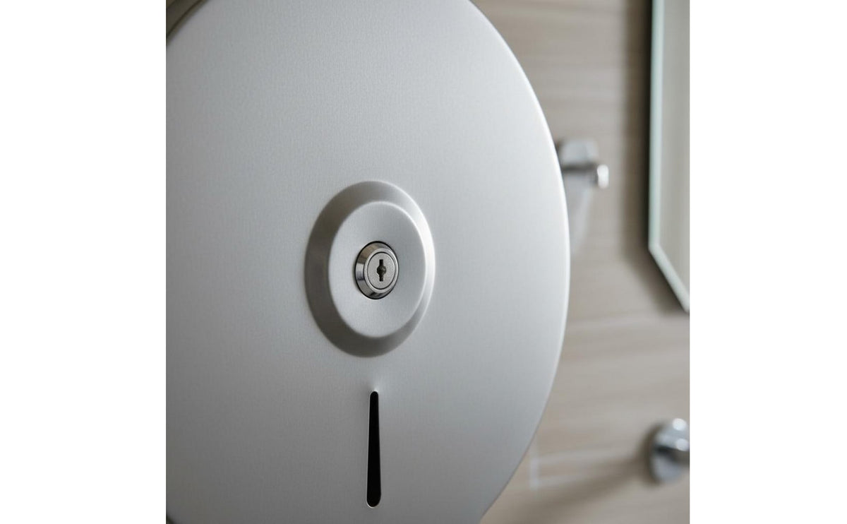 Stainless Steel Tissue Box Anti-Unauthorized Removal Lock Stainless Steel Roll Holder Wall Mounted Tissue Dispenser Waterproof