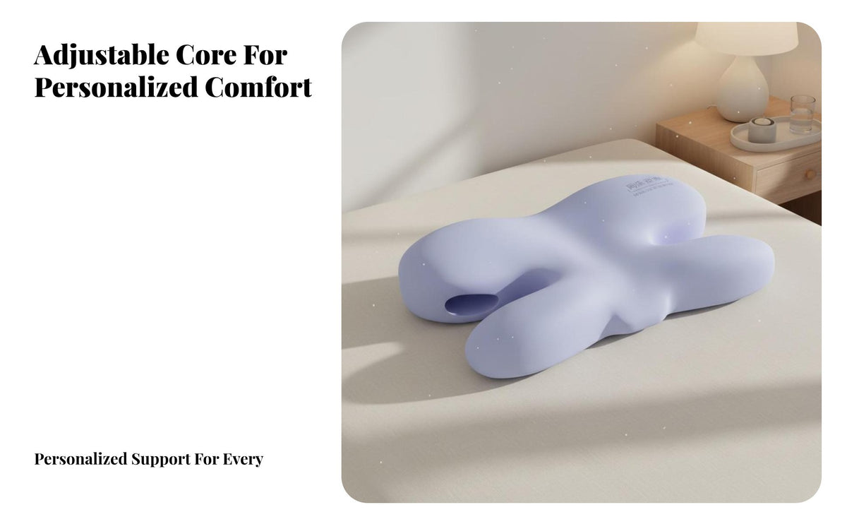 Side Er Pillow S Facial Pressure Butterfly Neck Support Pillow Ear Hole Design Bedding Accessory for Adults, Womening, Napping, Bed
