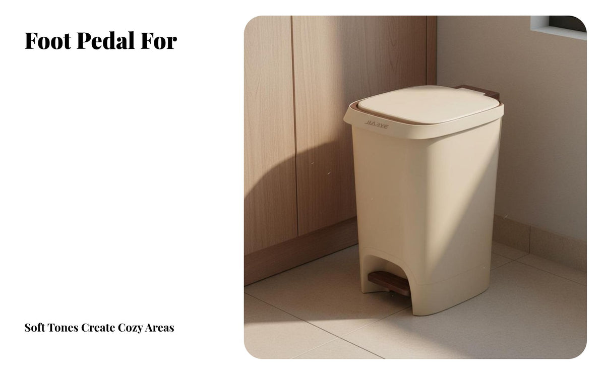 Double Release Ing Garbage Can Detachable Inner Container Foot Pedal Trash Can Press Top Waste Bin Modern Design for Living Room