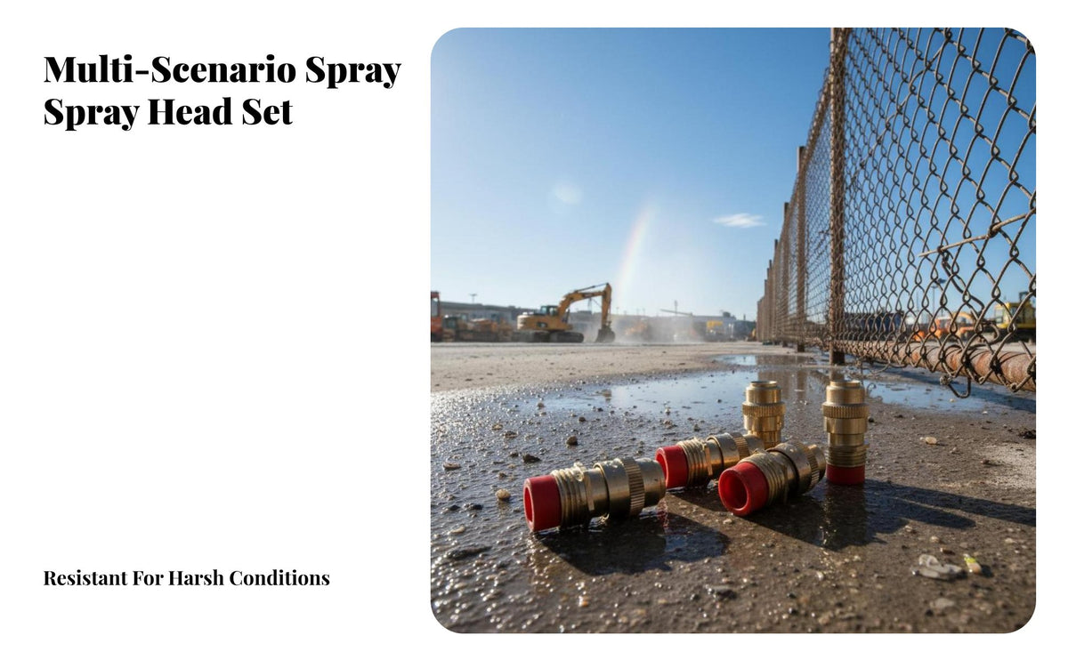 Misting Spray Nozzle Dust Suppression Fine-Droplet Nozzle Fine Mist Fine-Droplet Spray Head for Farmers, Landscapers, Greenhouses, Industrial Areas