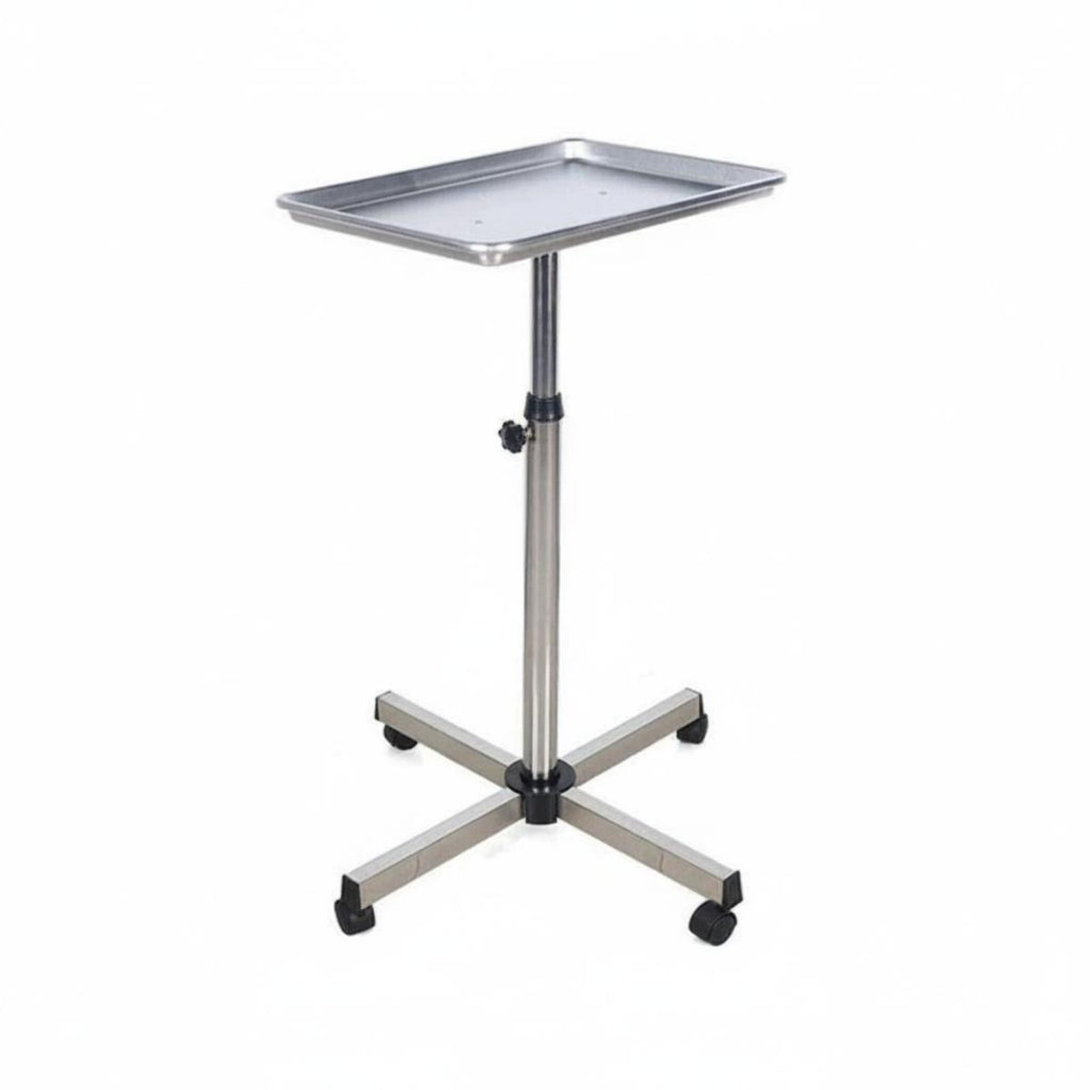 Salon Rolling Tray on Wheels with Adjustable Height, Hair Stylist Tray
