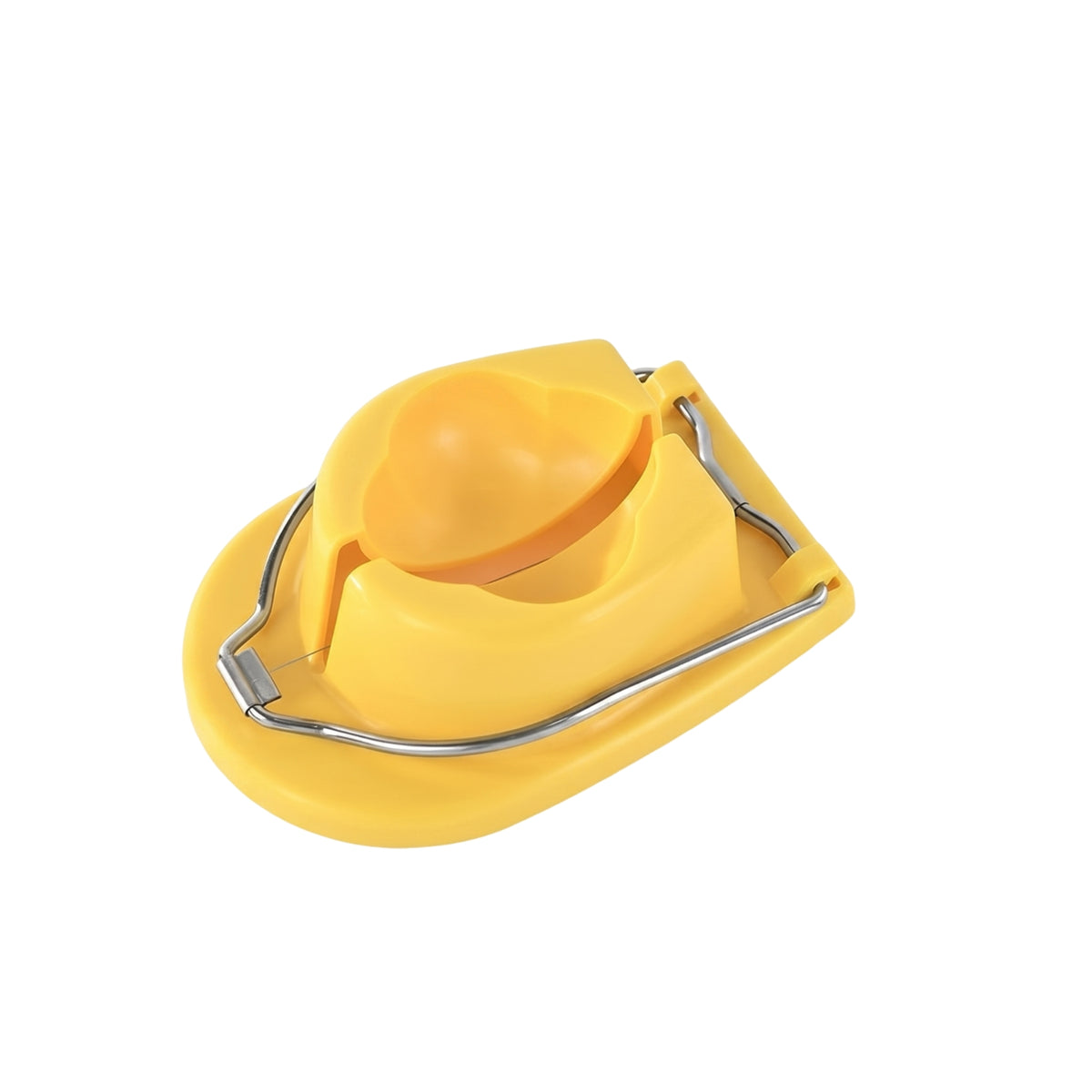 Compact Stainless Steel Egg Cutter Even Slices Egg Cutter with Plastic Base Long-Lasting Material