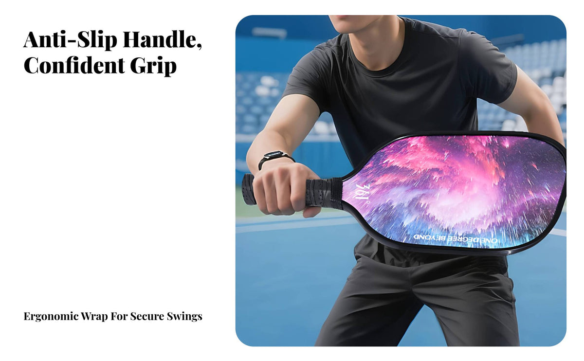 Pickleball Racket Easy to Control Beginner Racket for Paddle Sports Anti-Slip Grip Athletic Gear for Beginners, Students, Training, Recreational Play