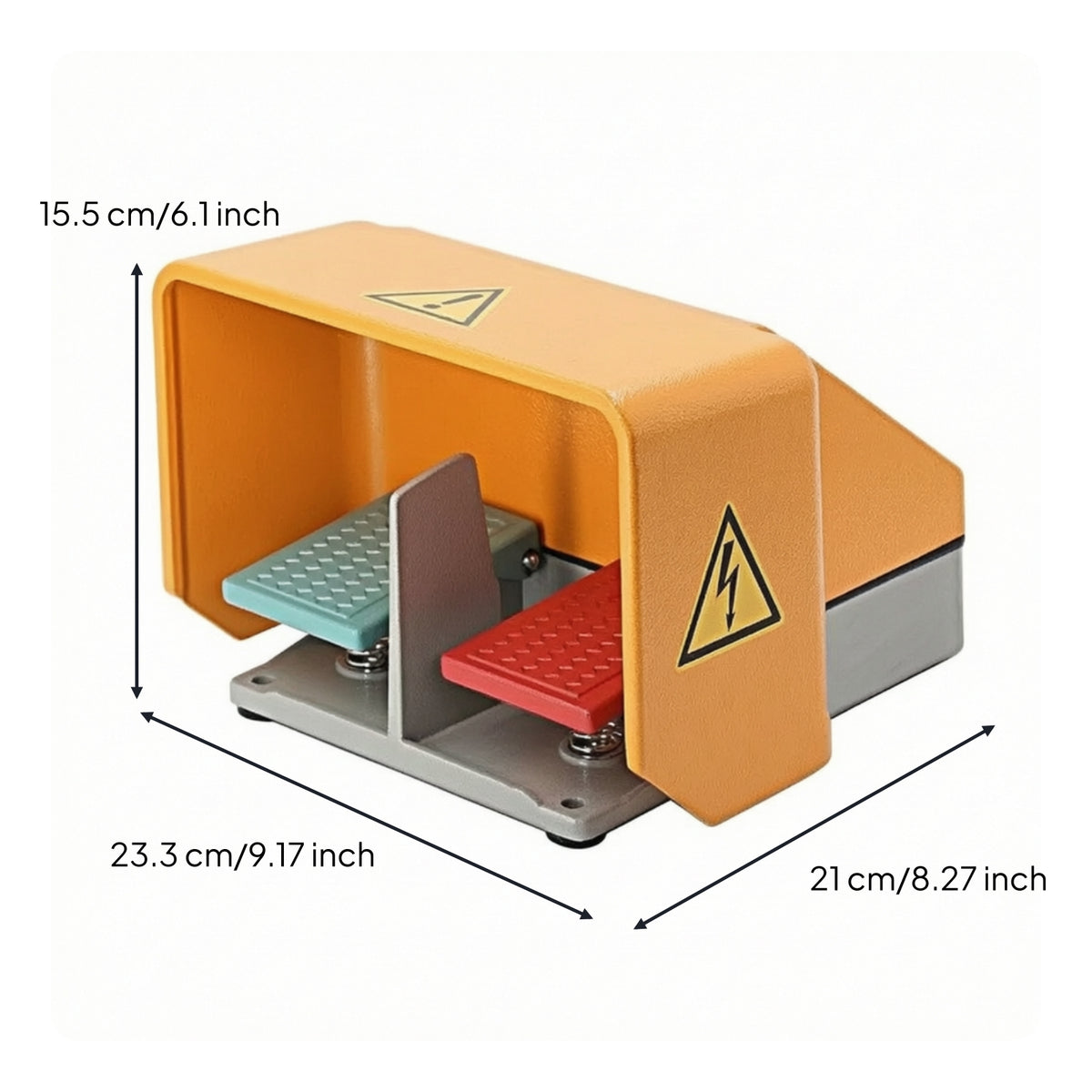 Double Pedal Foot Switch Industrial Double Foot Switch Hands for Machinists