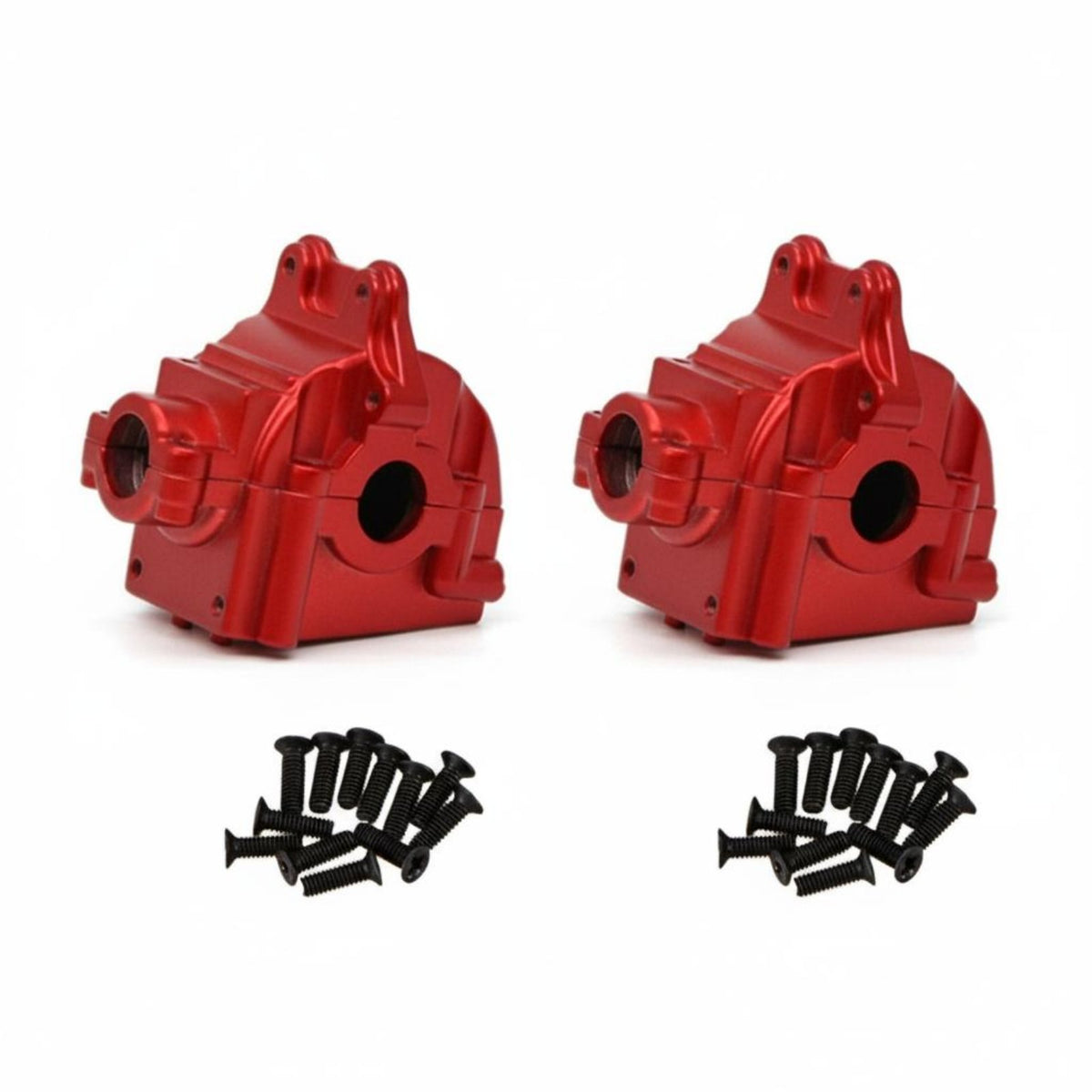 2 Pieces Metal Gearbox Housing Improved Durability Aluminum Differential Case Appearance Upgrade Toy Accessory for Wltoys