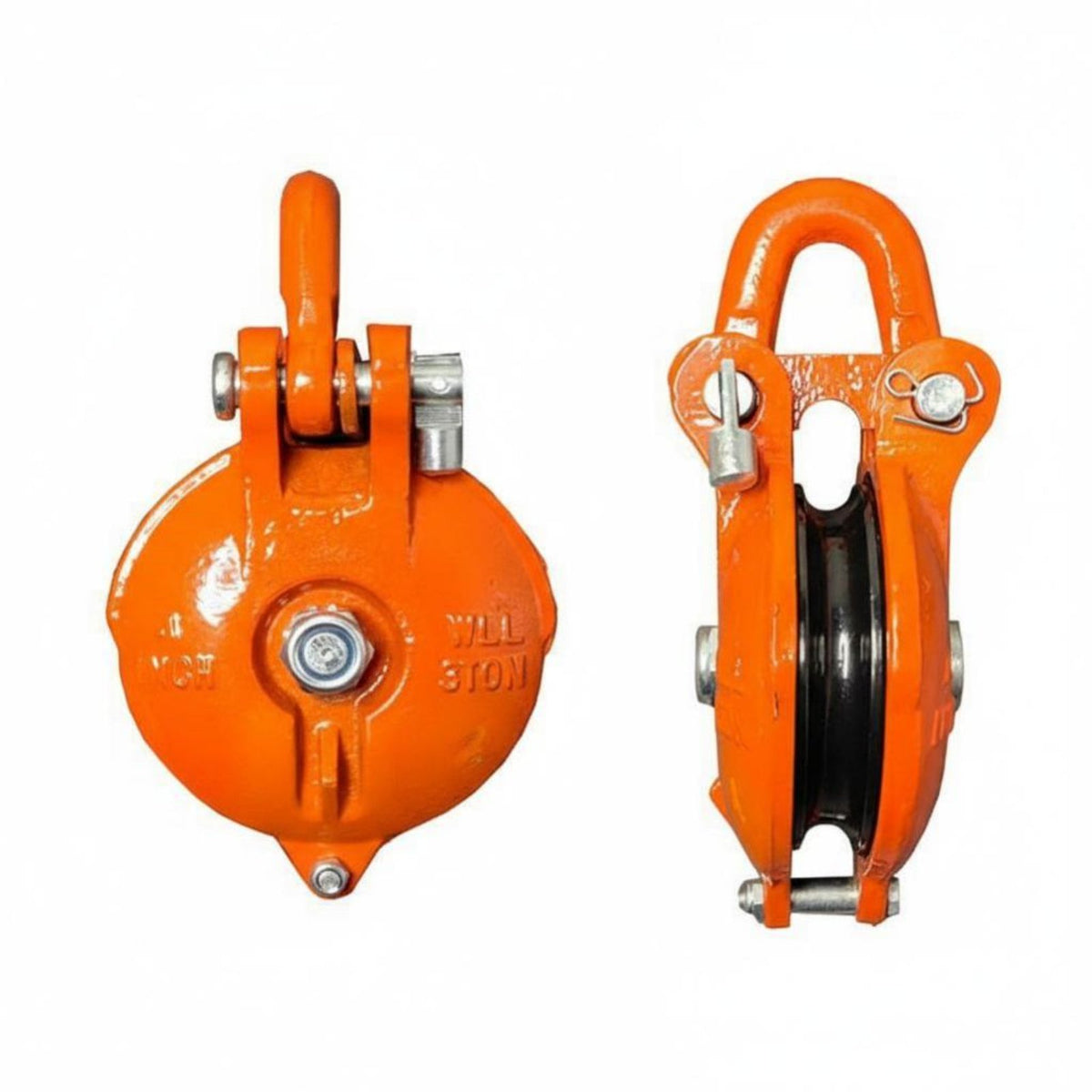 Rotating Hook Pulley Single Sheave Robust Metal Pulley Sturdy-duty Construction 360-degree Rotating Hook Prevents Rope Tangling Suitable for Rigging Vehicle Recovery Commercial Lifting Nautical Projects