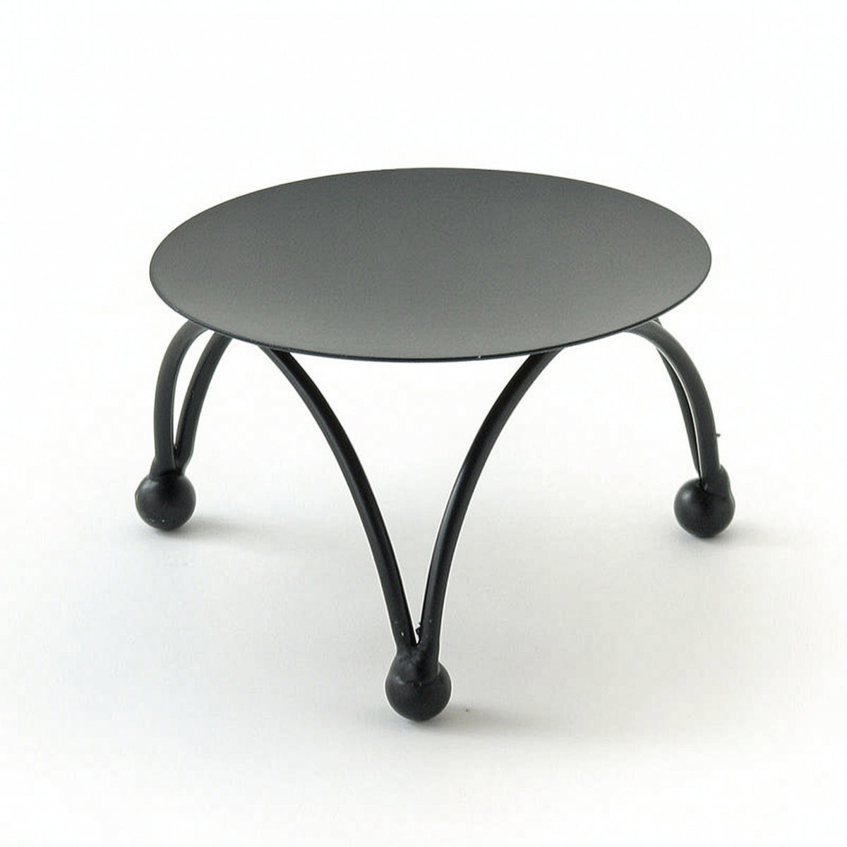 Candle Pedestal with Legs Decorative Pillar Candle Holder Pedestal Display Low-Height Candlestick Round for Tabletop