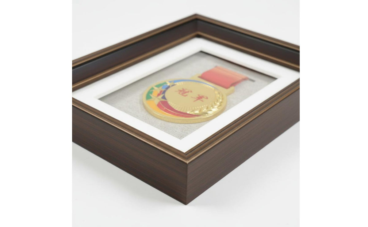 Clear Acrylic Front Medal Display Frame Ideal Gift Medal Shadow Box Preserves Memories Award Display Case Linen Backing for Runners