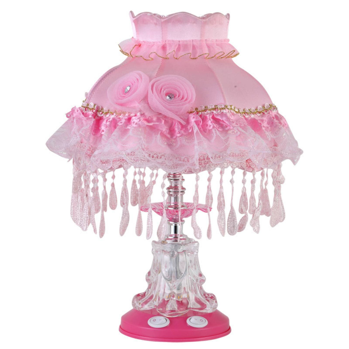 European Design Night Light Romantic Princess Design Table Lamp Beaded Tassels