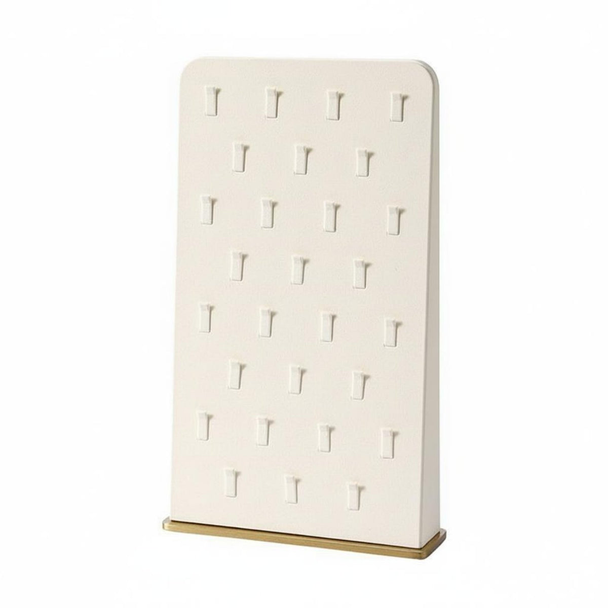 Rings Display Stand Showcase Stable Metal Base Slotted Band Stand Multi-Compartment Design Jewelry Organizer for Photo Shoots