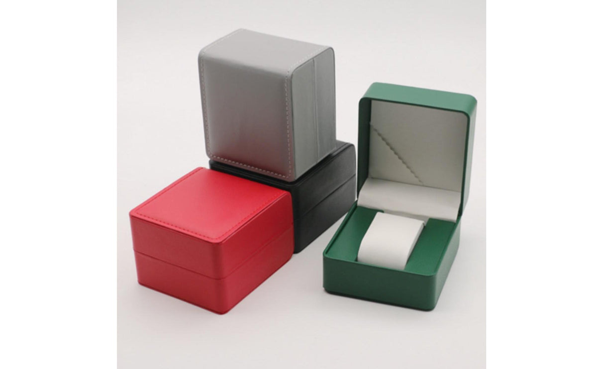 Flip Lid PU Leather Watch Box with Luxury Design, Watch Gift Box, Premium Storage Case