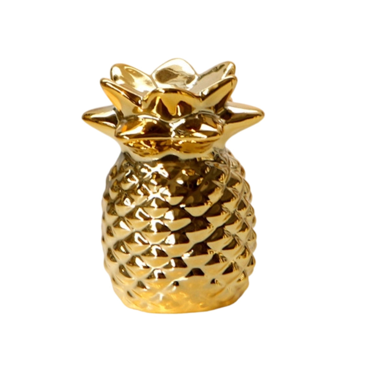 Creative European Gold Ceramic Pineapple Ornament Tabletop Decor
