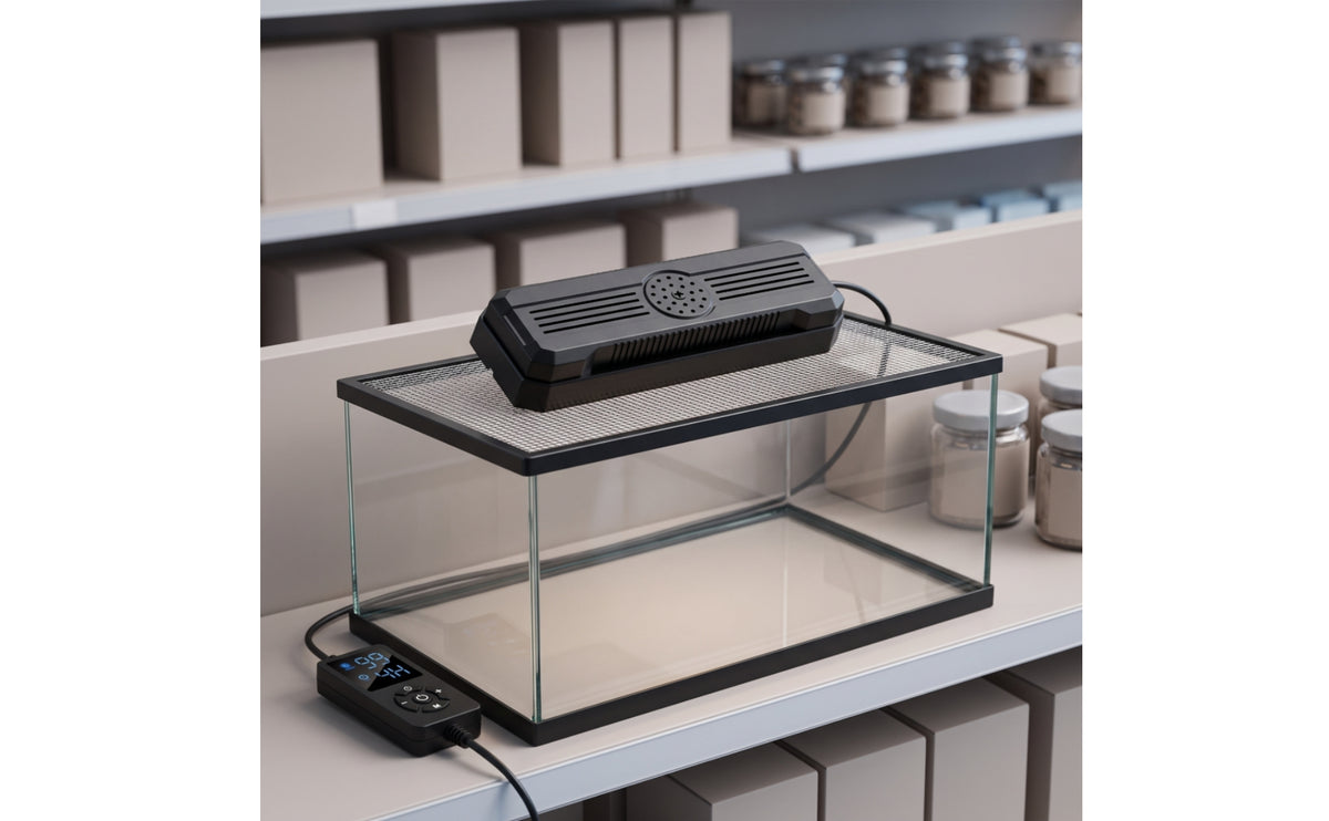 Adjustable Reptile UVB Lamp Safe Terrarium Light with Controller Compact UVB Lamp Wide for Reptiles