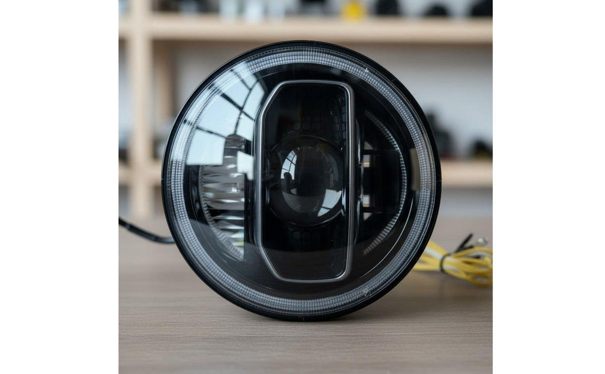 Daytime Running Light LED Lens-Focused Headlight Turn Indicator Clear Lens Lens-Focused Headlight Yellow Wire Harness