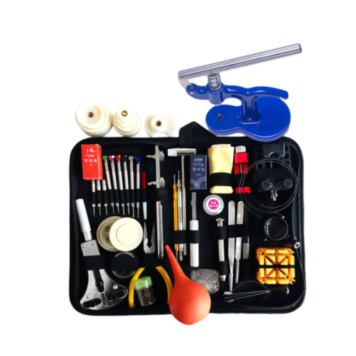 181 Pieces Watch Repair Tool Kit with Storage Full Set Watch Repair Tool Kit Multi-Functional Tools for Collectors, Workbench