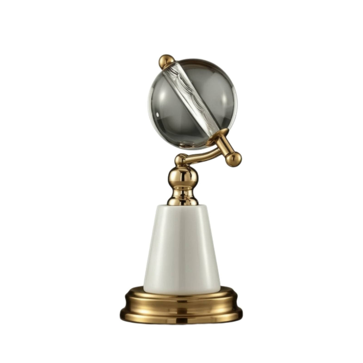 Crystal Ball Sophisticated Ornament Minimalist Sculpture for Office, Study