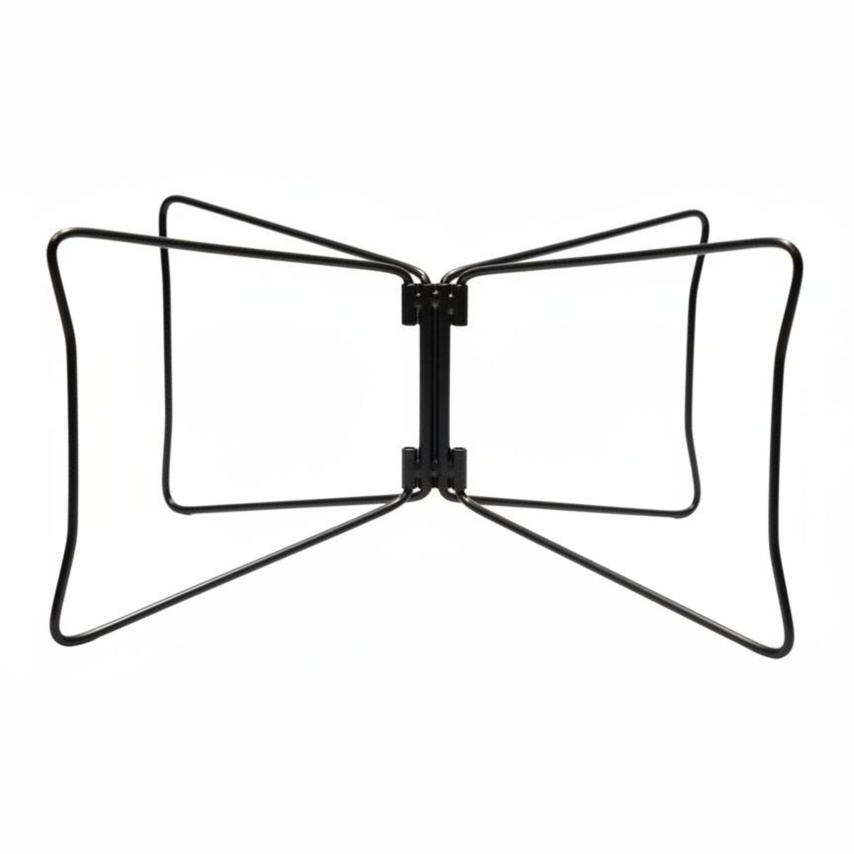Foldable Design Folding Storage Box Stand Quick Setup Heavy Duty Camp Box Stand Lightweight Collapsible Metal Utility Rack for Campers, BBQ Lovers, Camping, Barbecue, Picnic, Beach