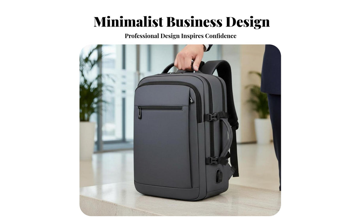 plain Color Urban Travel rearpack Lightweight Laptop Bag Multi-Functional Rucksack for Urban Travels, Professionals, everyday Commute, Business Travel, College