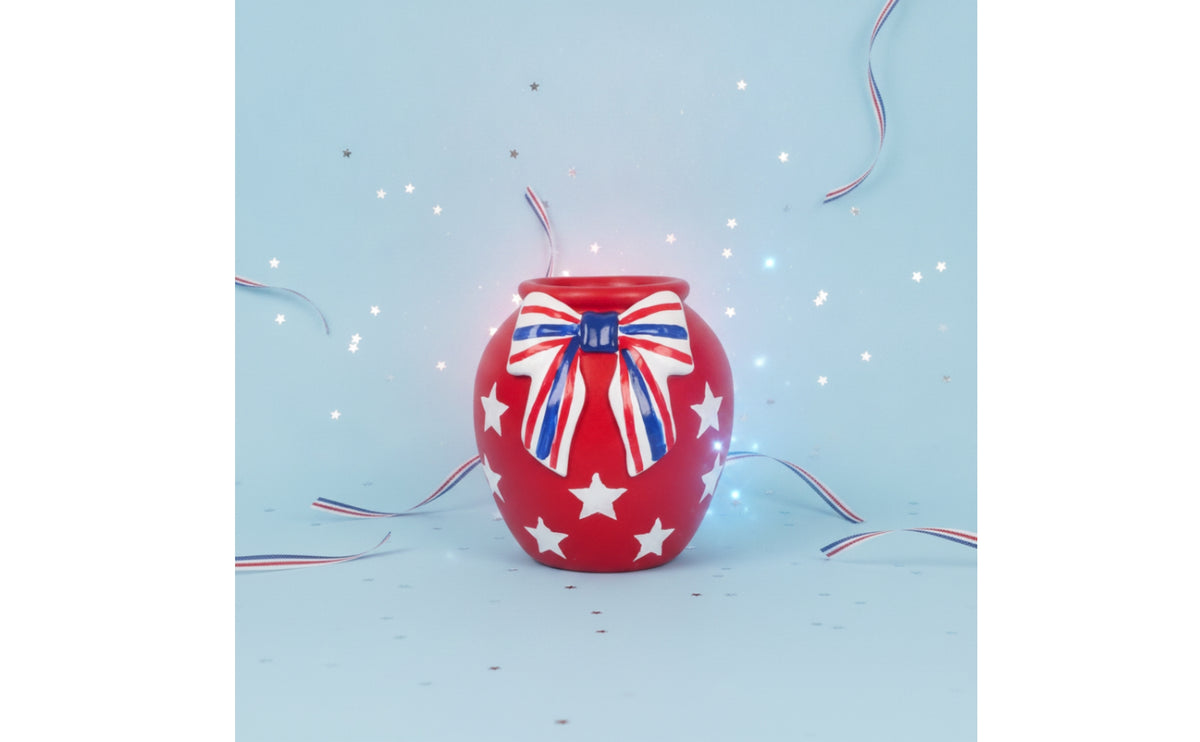 Decorative Vase with Bow Festive Vase with Bow Playful for Party