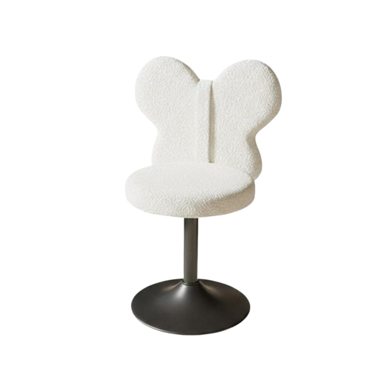 rotate Function Round plush Stool French design Makeup Chair Light Luxury Vanity Seat Sturdy Metal Legs for Women, Home Decorators, Homeowners, Bedroom, boudoir, Walk-in Closet