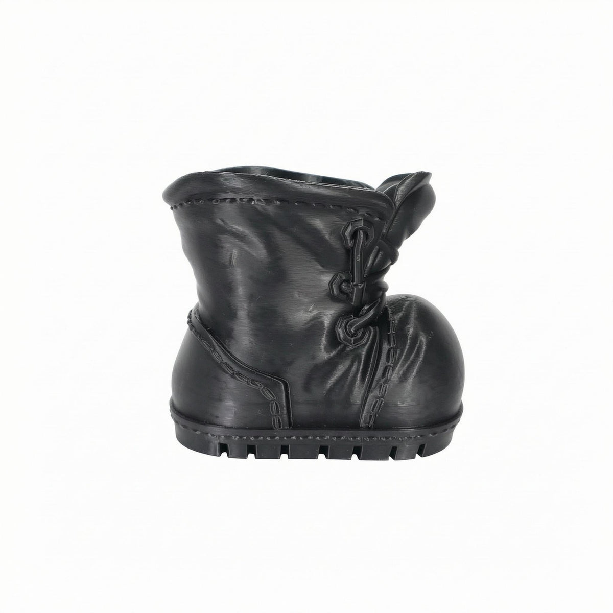 Treaded Sole Lace-up Boot Planter Compact Boot Planter Decorative for Desk