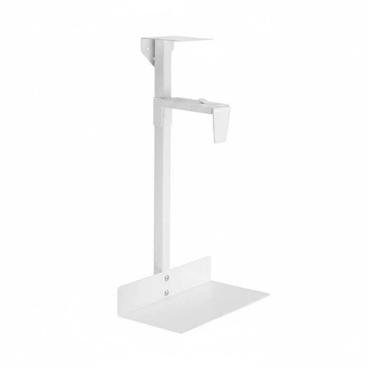 Hanging Computer Case Holder Space Saving Under Desk Mount Easy Installation Adjustable Computer PC Enclosure Bracket for PC Setup