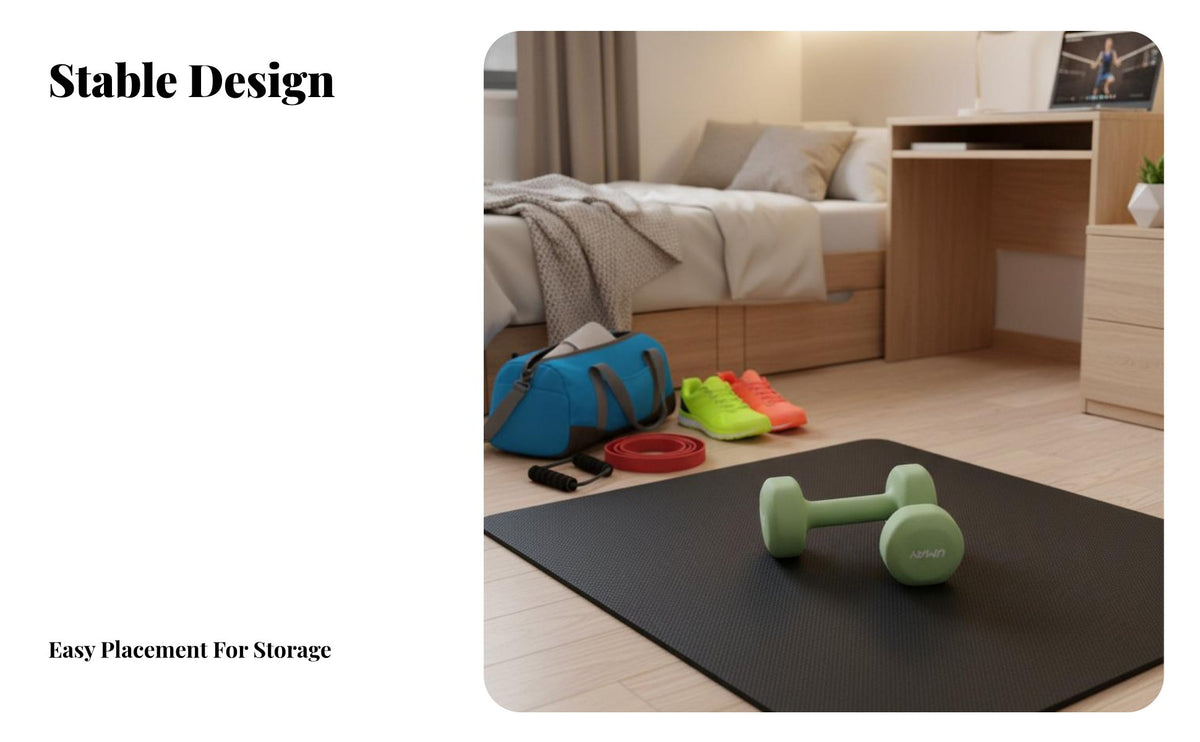Compact Size Small Exercise Dumbbell Ergonomic Design Fixed Dumbbell Long-Lasting Construction Fitness Equipment Floor-Friendly for Women, Children, Beginners, Home Gym, Dorm Room, Office