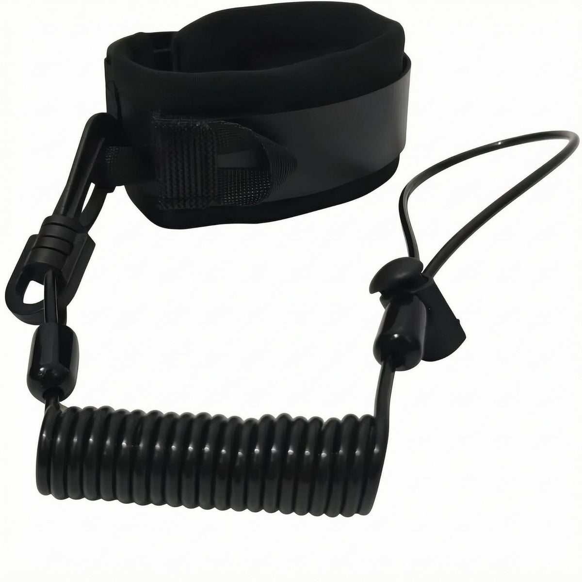 Anti-Loss Padded Cuff Leash Attachment Hardware Coiled Leash for Diving, Surfing