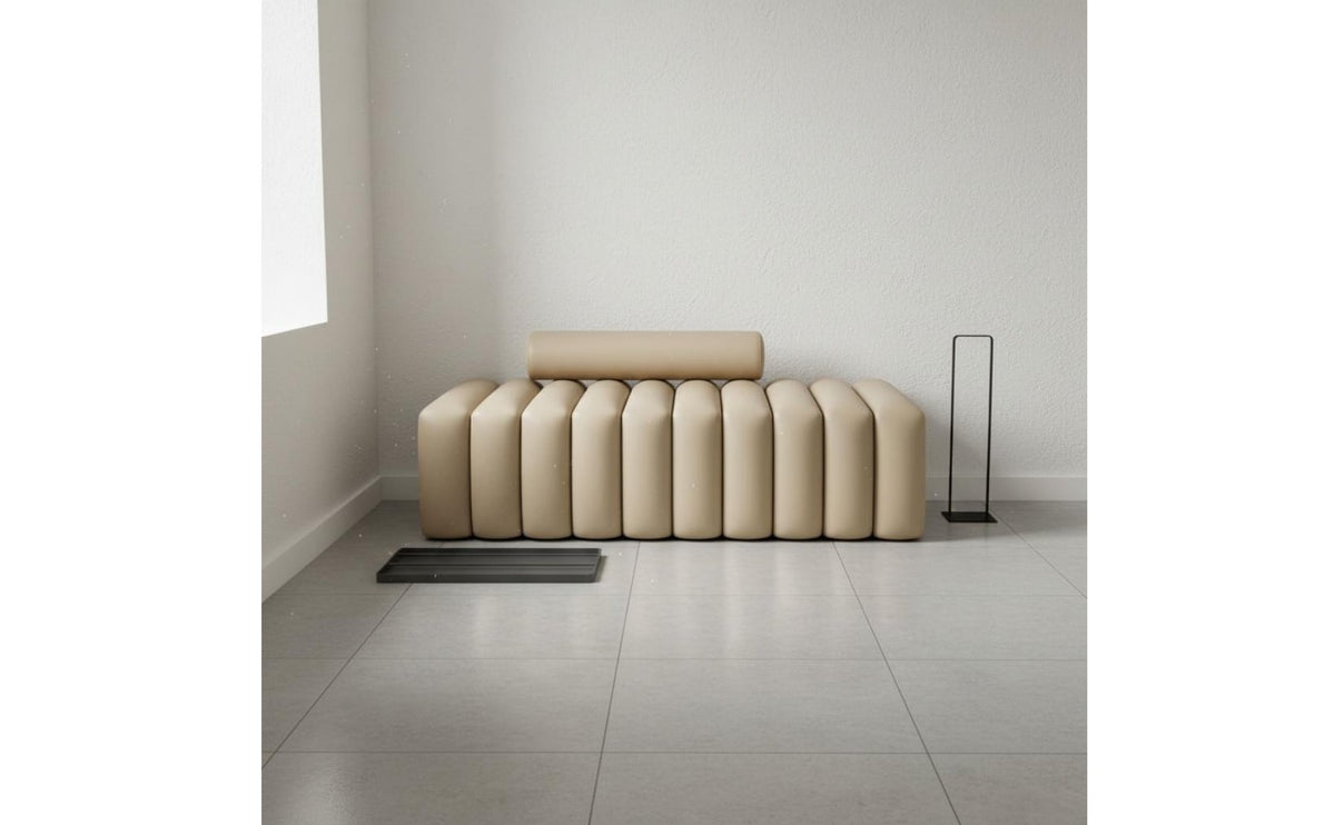 Designer Design Long Sofa Stool Creative Design Modern Entryway Bench Wear Resistant Segmented Cushion Ottoman High Weight Capacity for Bedroom