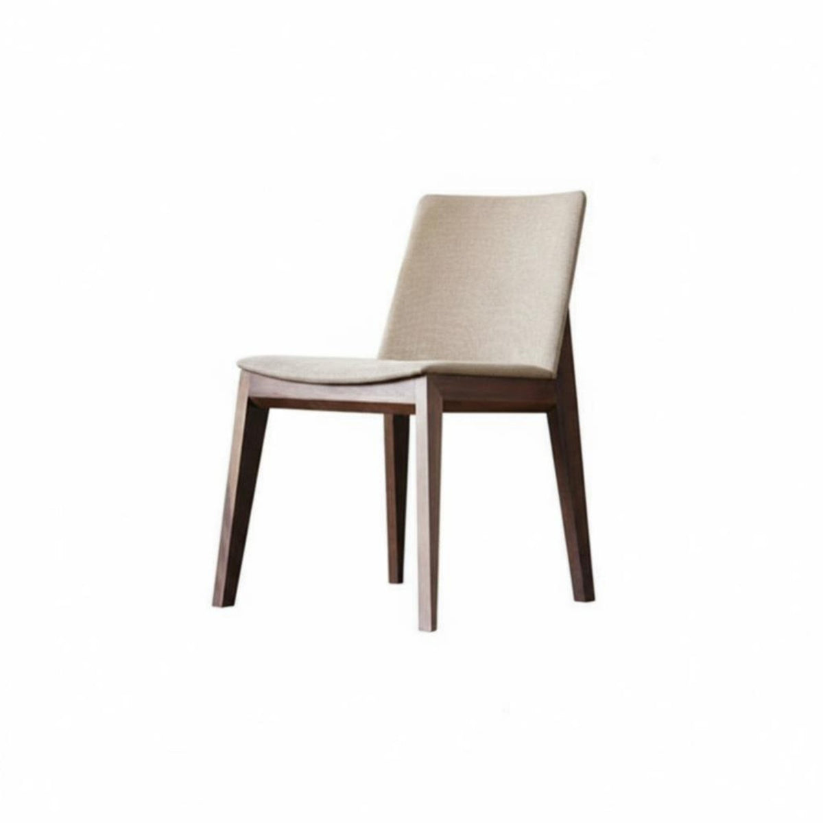 Nordic Design Upholstered Sloping-Back Chair Ergonomic Backrest Upholstered Side Chair Long-Lasting Construction Seating Furniture Stable Legs for Hospitality Business Owners, Homeowners, Interior Designers, Dining Room, Restaurant, Balcony, Kitchen