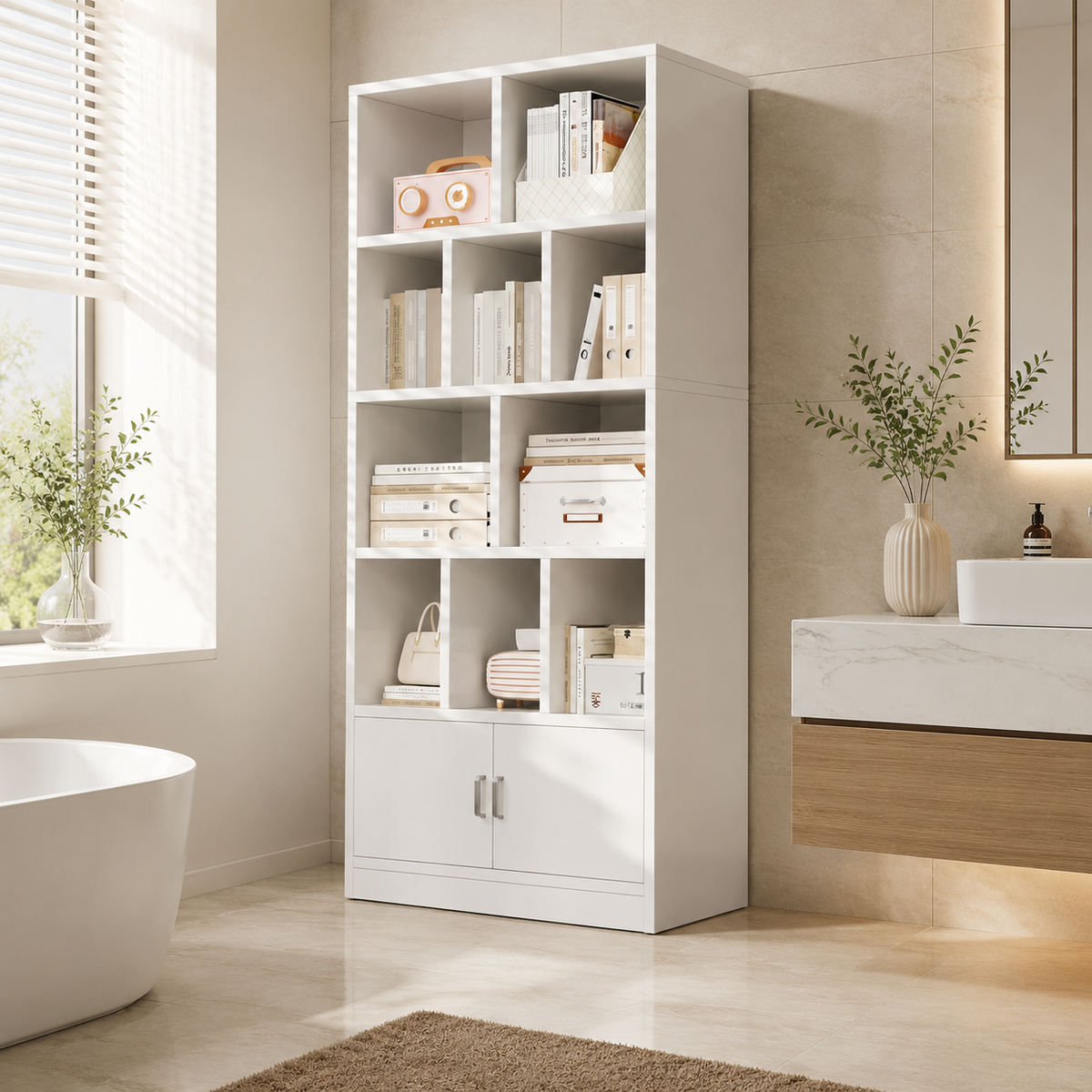 freestanding display cabinet