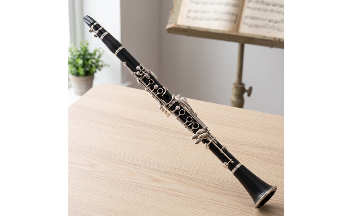 Beginner B-Flat Clarinet Student Clarinet Long-Lasting Woodwind User-Friendly for Students, Children, Performance