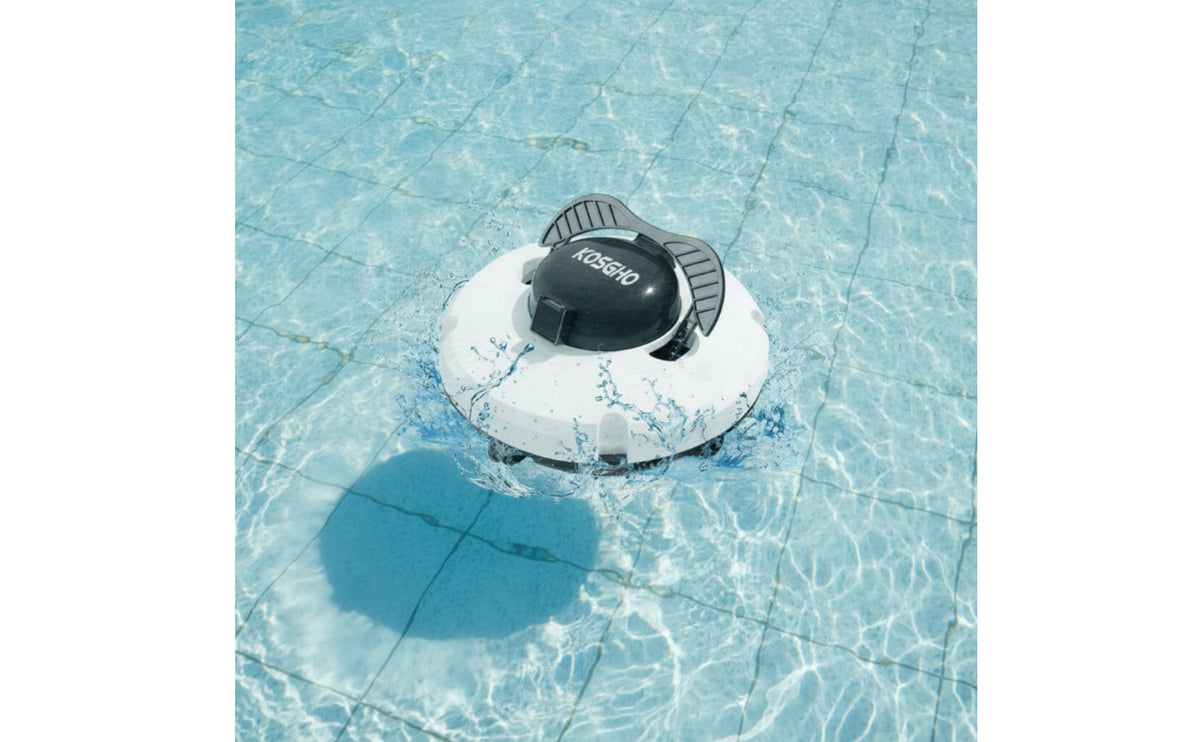 Self-Docking Robotic Pool Cleaner Cordless Pool Cleaning Robot Handsno-Charge Smart for Homeowners, Swimming Pools