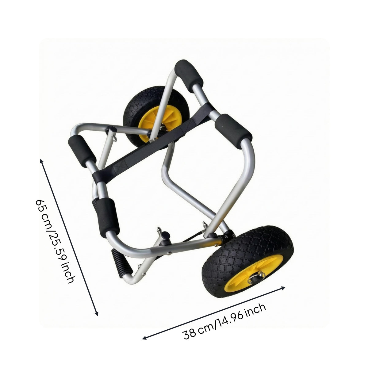 Kayak Trolley Foldable Canoes Cart Heavy Duty Canoes Trolley for Transporting Kayaks