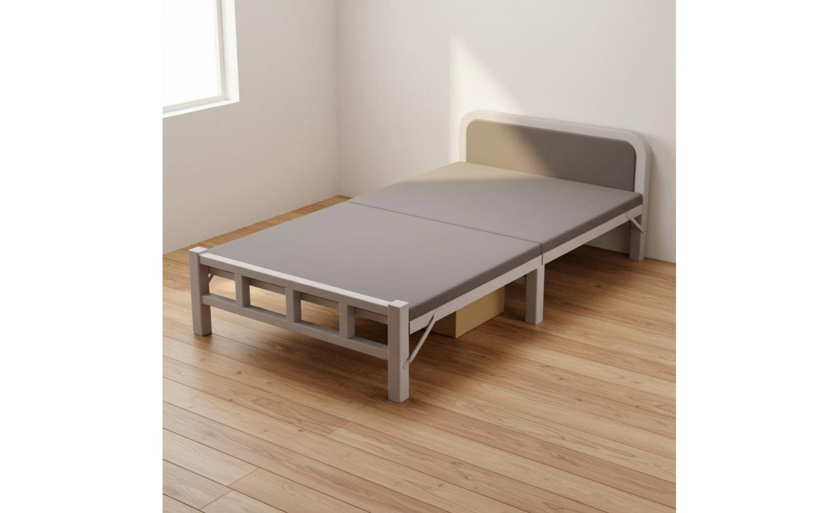 Folding Bed Foldable Single Folding Cot Space Saving Fold up Bed with Mattress for Adults, Guests, Dorm Room, Bedroom, Office