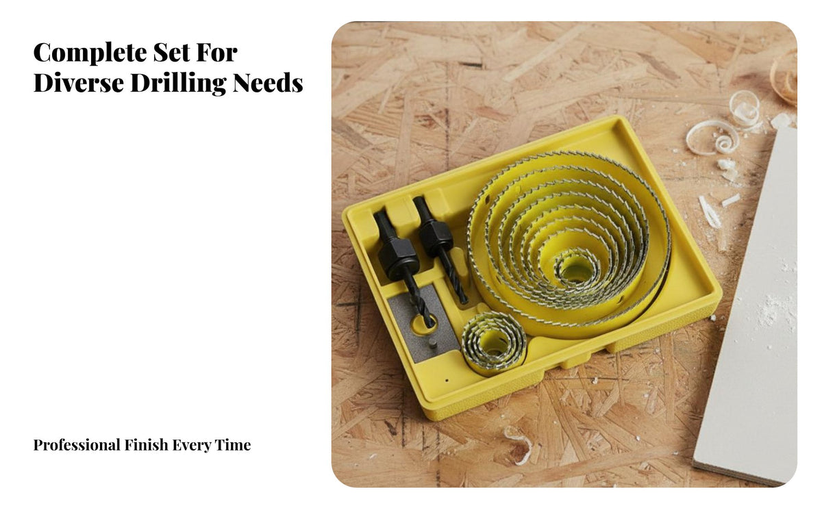 Kit Cutting Edges Set Sturdy Downlight Installation Tool Kit for Handymen, Construction Workers, Home Improvement, Workshop, Job Site
