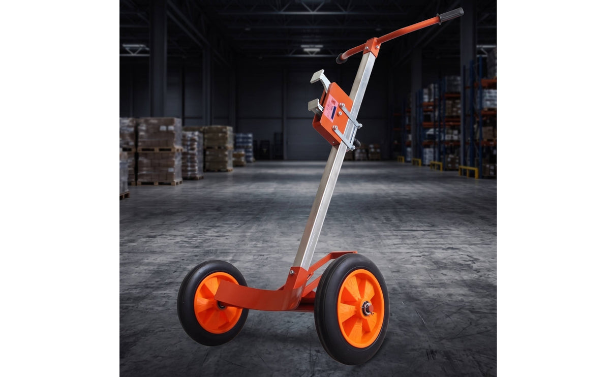 Drum-Moving Hand Truck Manual Drum Cart with Clamp Barrel Transporter Mobile Dolly Reinforced for Warehouse Workers, Warehouses