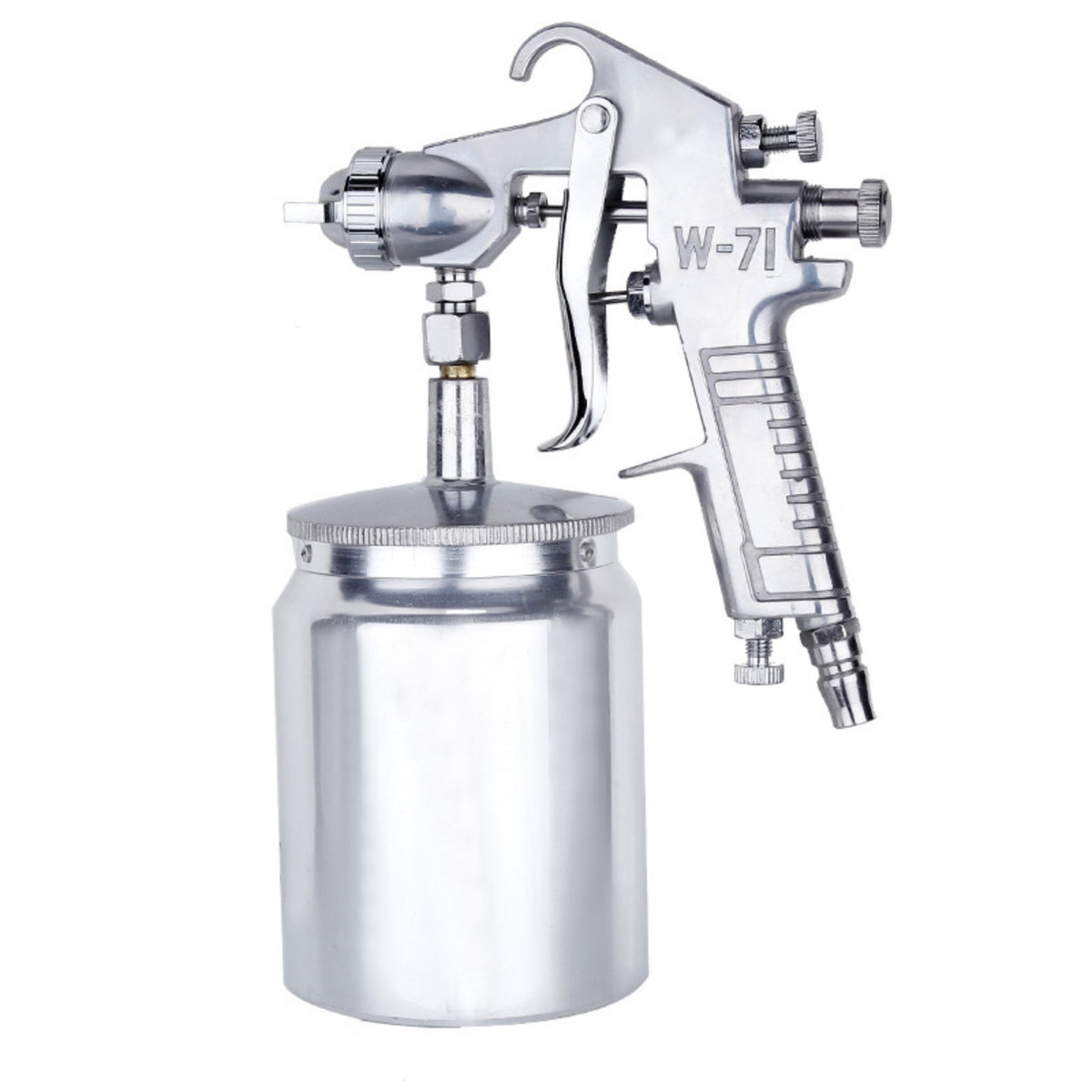 Compact Pneumatic Spray High-Atomization Spray with Metal Cup Comfortable Grip Paint Sprayer Wide Fan Pattern for DIYers, Workshops