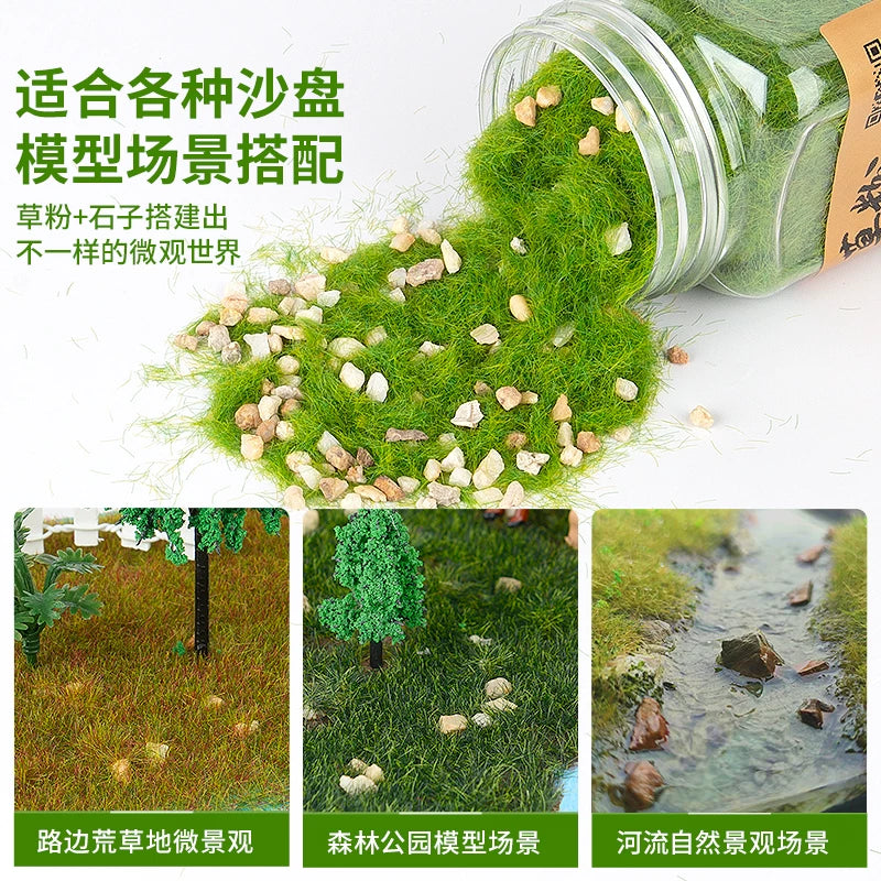 Model Scenery Grass Powder for Dioramas and Architectural Models, 50g Bag
