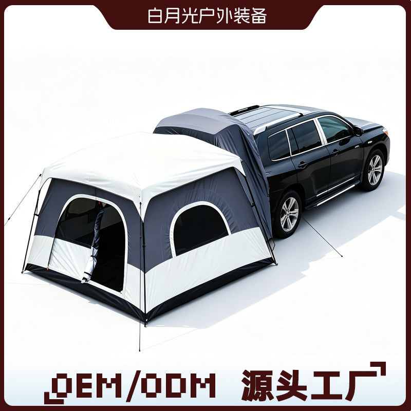 Universal Car Tailgate Tent for Outdoor Camping, Quick Setup Portable Rainproof Vehicle Awning