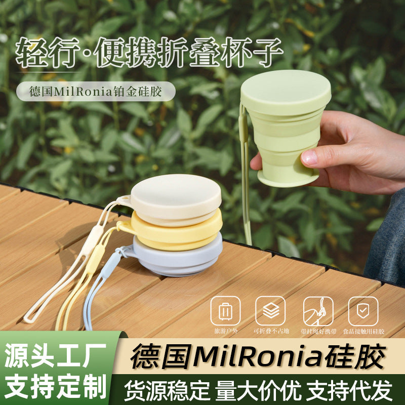 Collapsible Silicone Travel Cup for Camping and Outdoor Use