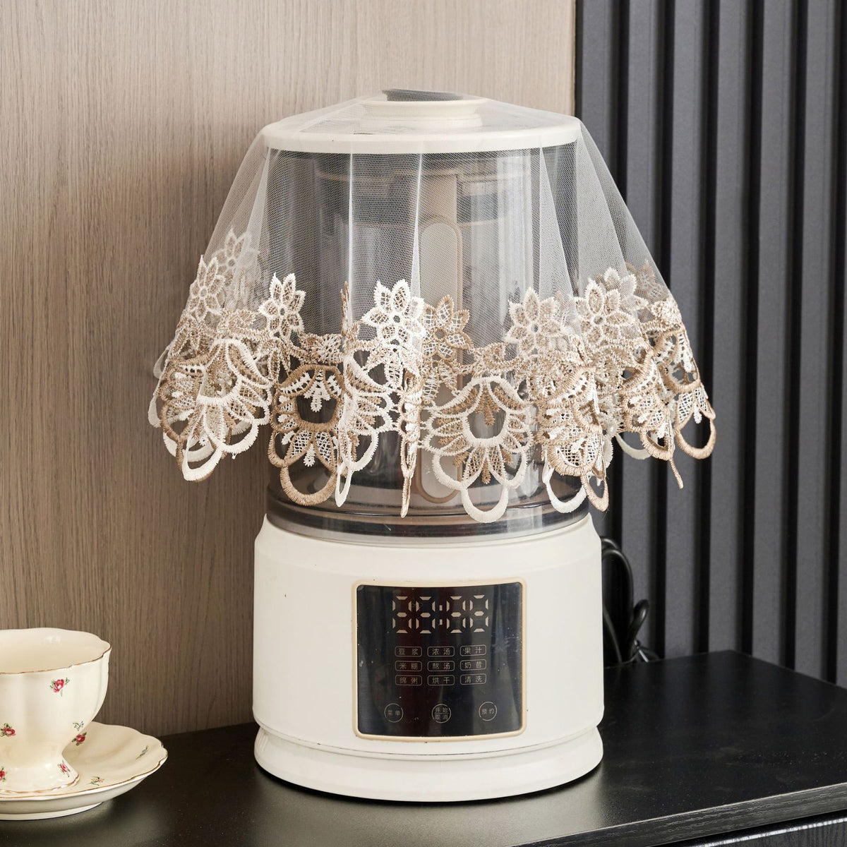 Lace Embroidered Blender Dust Cover for Kitchen Appliances