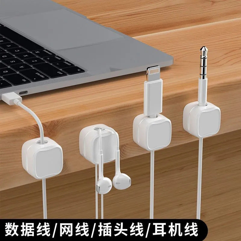 Magnetic Cable Clips for Desk and Wall Mounting - Data Cable Organizer and Fixer