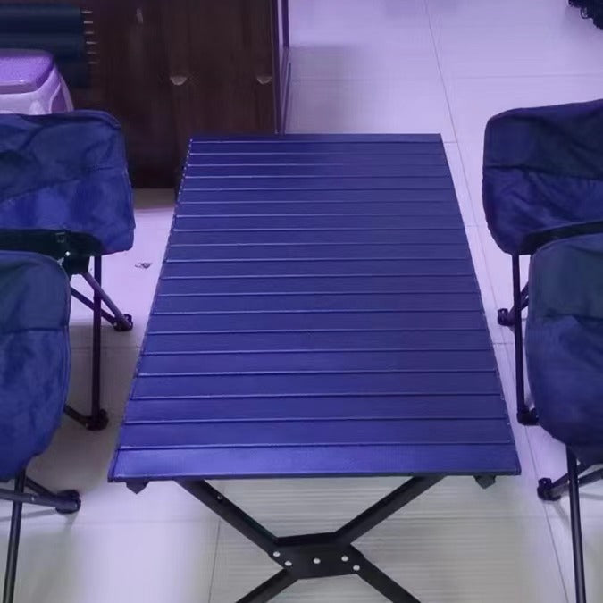 Portable Outdoor Roll-Up Camping Table for BBQ Picnic and Travel